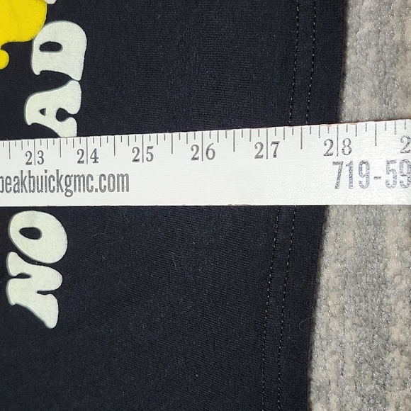 POPULAR POISON NO BAD TRIPS SMILEY DRIP GRAPHIC BLACK CREW-NECK TEE-SHIRT LARGE - Picture 8 of 11